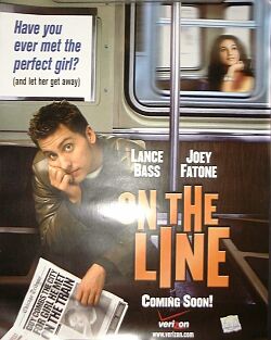 On the Line Verizon promo poster