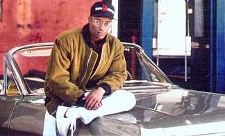 John on the Boyz set